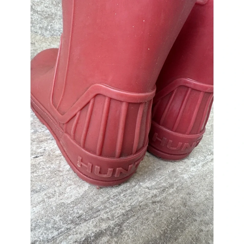 Hunter Youth Girls Rain Boots Red/Pink Size 13 UK 12 EU 31 Darling Rare! - Picture 7 of 9